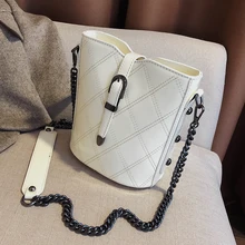 Сумка-мешок женская популярная новая волна Корейская версия ромбовидной цепи сумка почтальон модная лакированная кожаная сумка