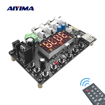 

AIYIMA 12V Bluetooth 5.0 MP3 Decoder Headphone Amplifier with Display Lossless Music U Disk AUX FM Decoding For Sound Amplifiers