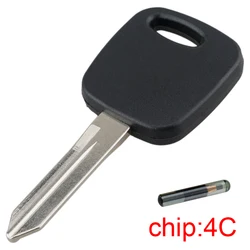 Uncut Blade Blank Auto Car Key Ignition with 4C Transponder Chip HO03-PT Fit for Ford Escape Focus Mazda Tribute Lincoln LS