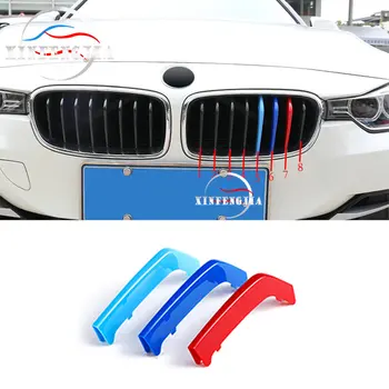 

For BMW 3 Series F30 F31 13-18 M Color Front Kidney Air Grille Grill Cover Trim