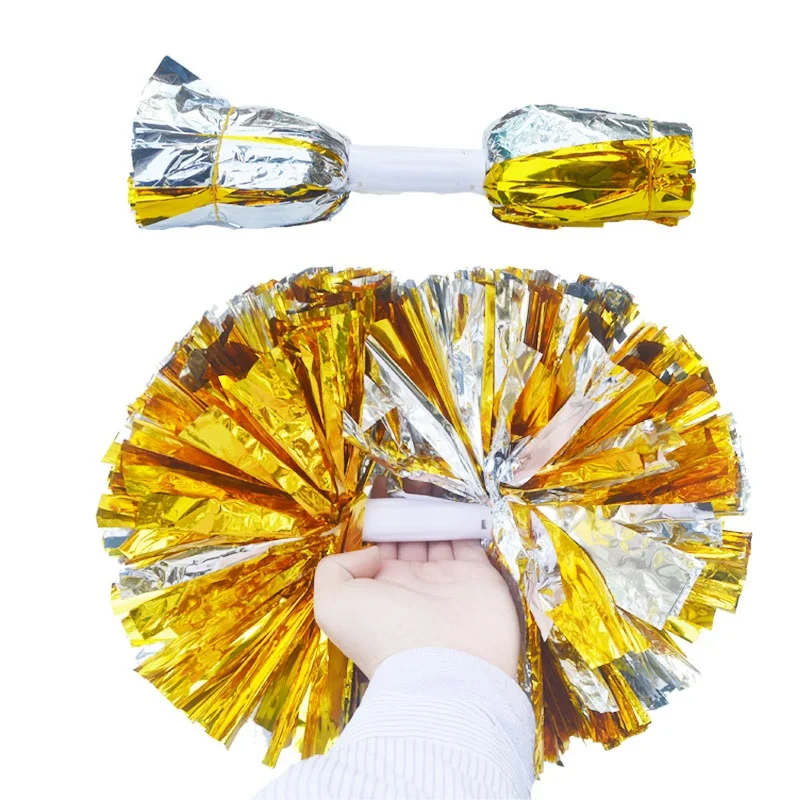 Cheerleader Pom Pom blanco pompon pompom cola borla tanzwedel disfraz accesorios Cheerleader Pom Pom blanco pompon pompom cola borla tanzwedel disfraz accesorios