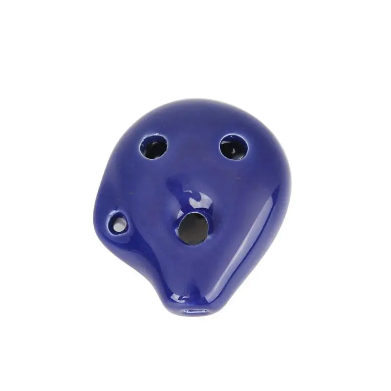 Dark Blue Горячая Керамическая Флейта классическая элегантность мини портативный 6 отверстий белый фарфор флейта C тон альт для музыкального Любителя студента - Цвет: Dark Blue