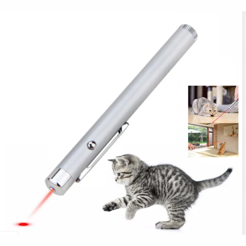 

Red Laser Pointer Pen Mini Round Moon Shape Flashlight Focus Torch Lamp Flashlights LED Laser Pen for Cat Chase Training Toys