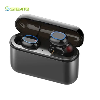 

New TWS wireless Bluetooth earphone headset stereo Hifi earbuds charging box urgent power bank for iphone xiaomi huawei
