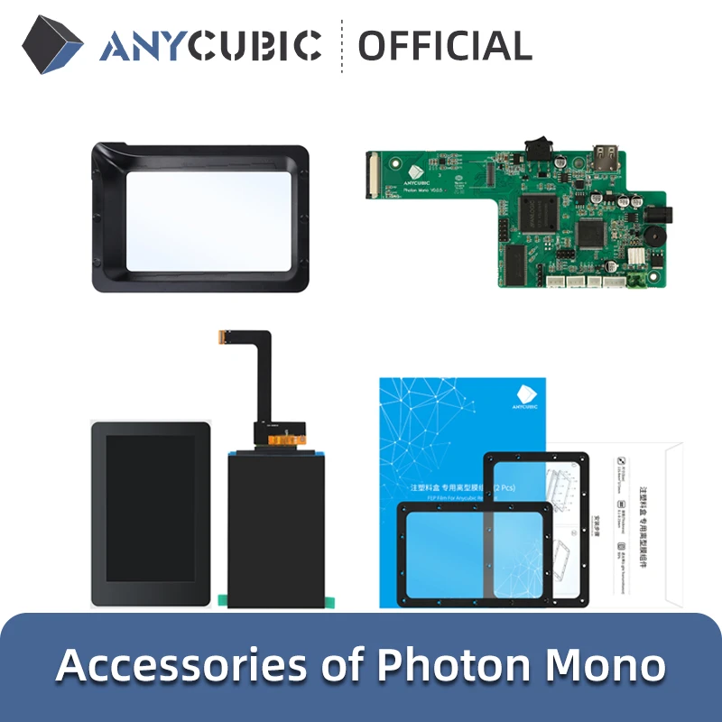 Anycubic Photon Mono Accessories Uv Resin Vat Tank, 2k Monochrome Lcd  Screen, Mainboard, Fep Film - 3d Printer Parts  Accessories - AliExpress