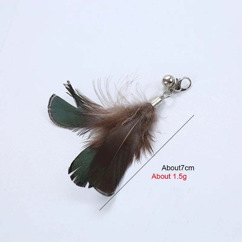 Cat Toy Feather Replacement Head Bells Feather Freely Change Combinations Multi-type For Cat Stick Telescopic Rod DIY Tools 