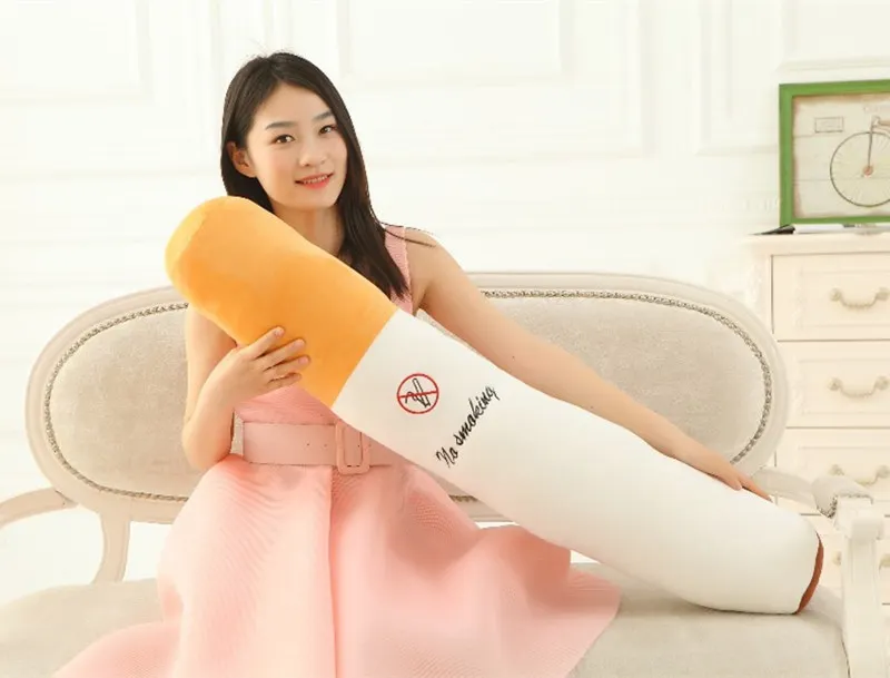 1set Lovely Cigarette+ Beer Bottle Plush Doll Pillow Cushion Creative Simulation Plush Toy Gift