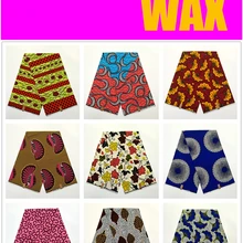 Новая африканская настоящая восковая Ткань 6 ярдов Хлопок Анкара Нигерия Гана Голландский Настоящий Воск для лоскутного шитья африканские платья 12101