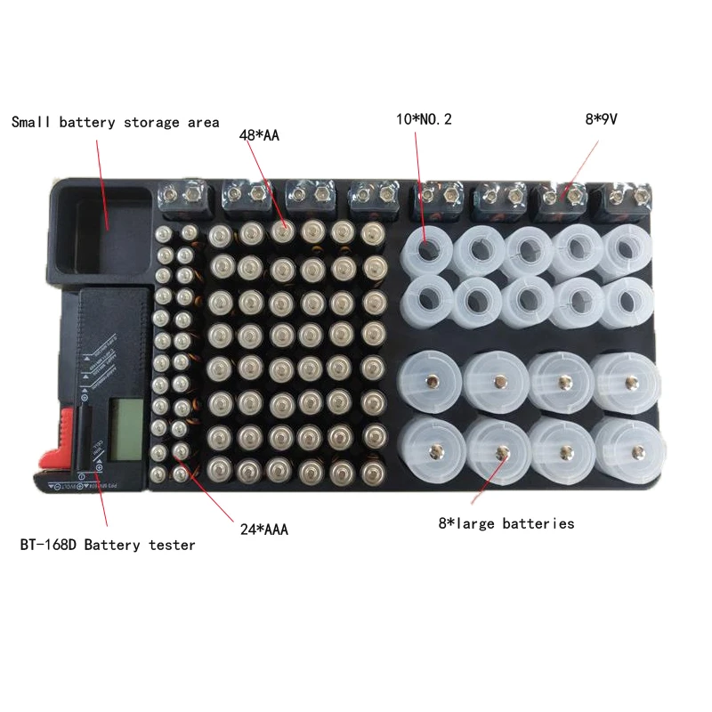 Realmate Battery Accept Box with BT-168D Battery tester can receive various model capacitydiagnostic tool
