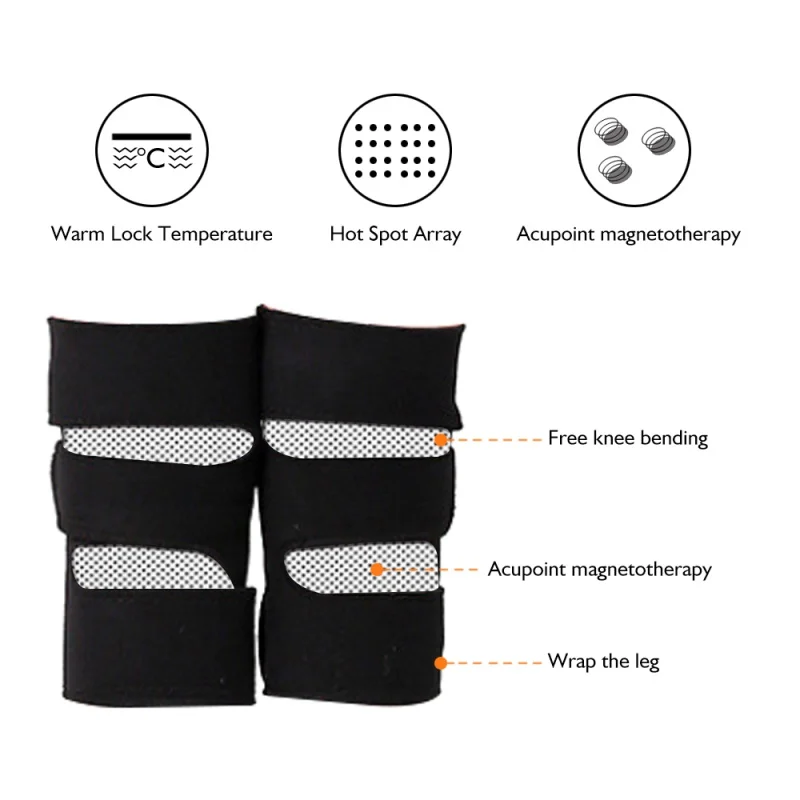 Self-heating Knee Protector Magnetic Therapy Knee Protective Belt Arthritis Brace Supports knee brace support Therapy knee pads