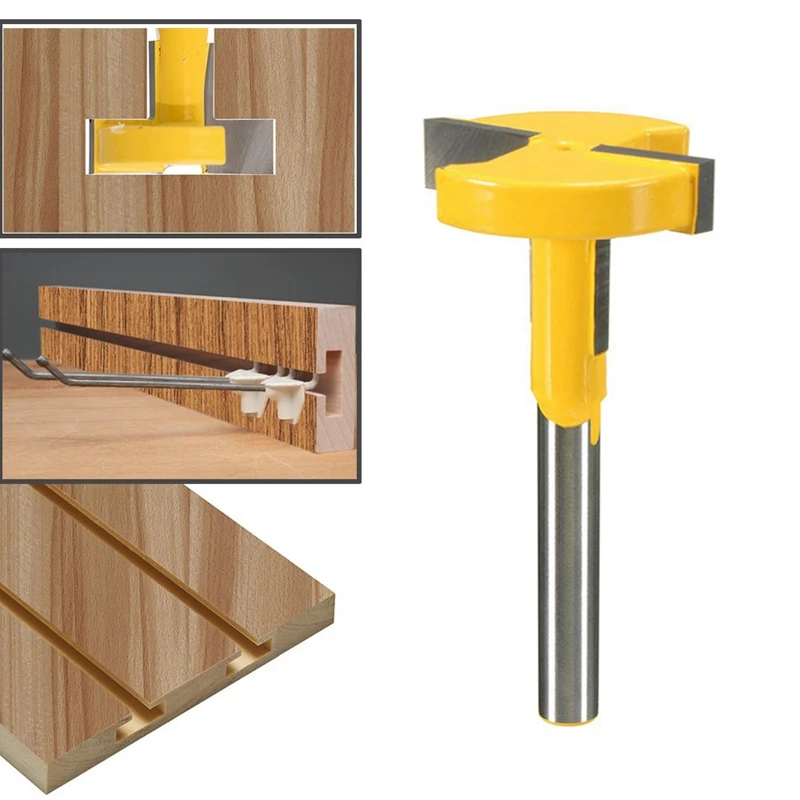 1/4 Inch Shank T-Slot Router Bit T-Track Slotting Milling Cutter