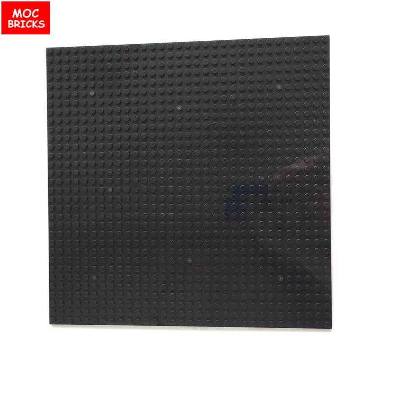thick black 32X32 5 шт./партия кубики Moc Technic DIY две стороны 32X32 точки толстые опорные плиты развивающие строительные блоки двухсторонние напольные игры подарки - Цвет: thick black 32X32