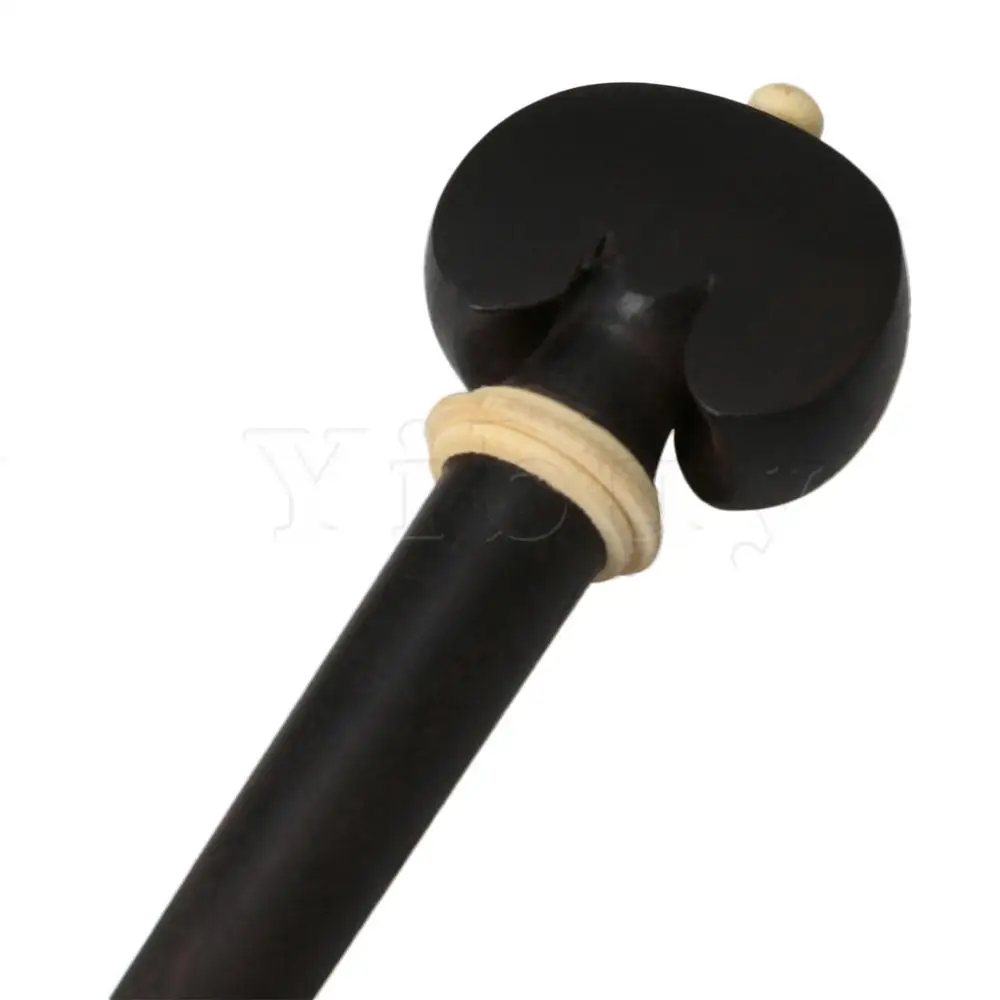 Yibuy 4 шт. черный Ebony Скрипка струны Колышки 4/4 Ebony инкрустированные самшит