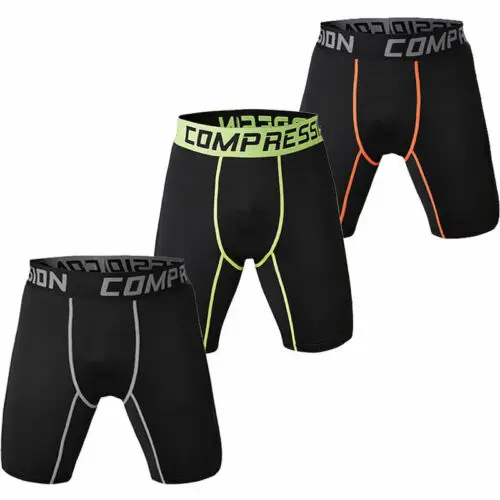 

Hot sale high waist Men Compression Thermal Under Base Layer Shorts Fitness Running Skin Sport Training Tight Gym Athletic