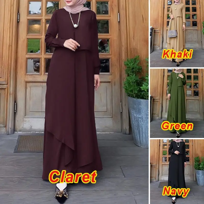 vestido de verão Dubai, Turquia Hijab, roupa