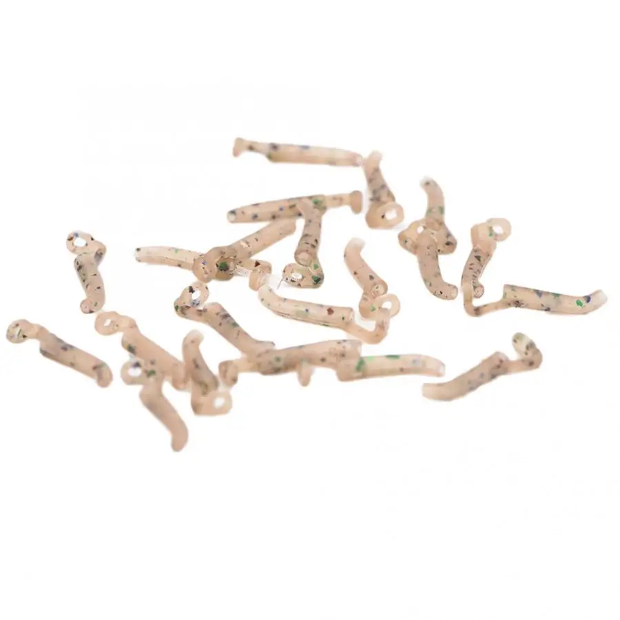Carbon Steel 20PCS Durable Fishing Hook Sleeve Line Aligner Terminal Hair Rig Swivel Fishing Tackle Kit Fly Fishing