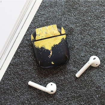 

Luxury PU Leather Case for Apple Airpods 1 2 Accessories Classic Protective Cover Charging Box Cover Bags Split Design Shell