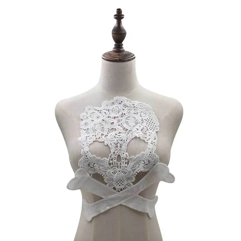 Embroidery neck collar diy fake detachable collars water-soluble women corsage three-dimensional lace accessories