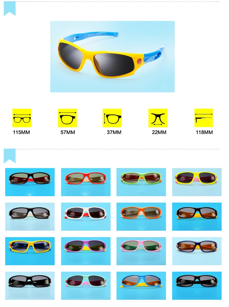 TWTOPSE 100% UV Protection Polarized Kids Sports Sunglasses Anti-UV TR90 Cycling Bike Bicycle Glasses Eyewear For Boy Girl Gift