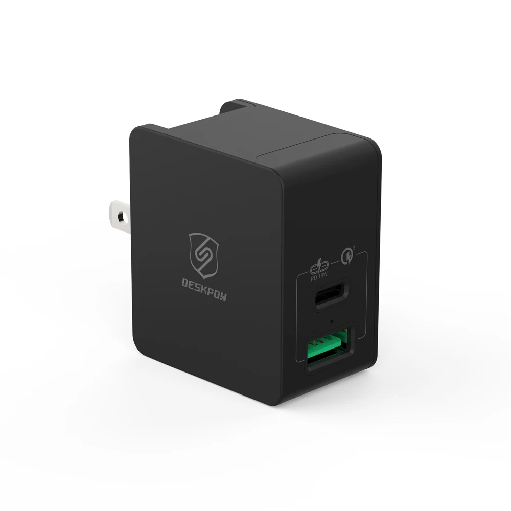 VLAMPO PD+ QC3.0 США розетка Быстрая зарядка Универсальный нагнетатель 18 Вт Зарядное устройство адаптер питания USB быстрое настенное зарядное устройство