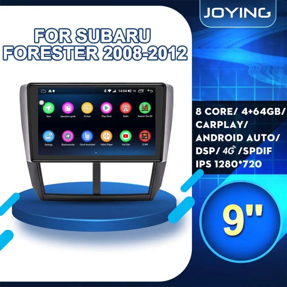 " Android Автомагнитола Стерео gps головное устройство для Subaru Forester 2008 2009 2010 2011 2012 Мультимедиа dvd-плеер wifi 4G DSP Carplay