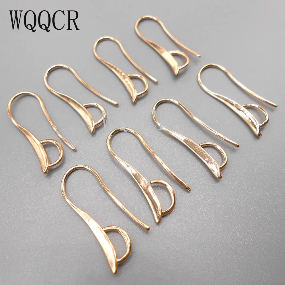 Free Shipping 10pcs Lot Making Design Rose Gold Jewelry Findings Hook
