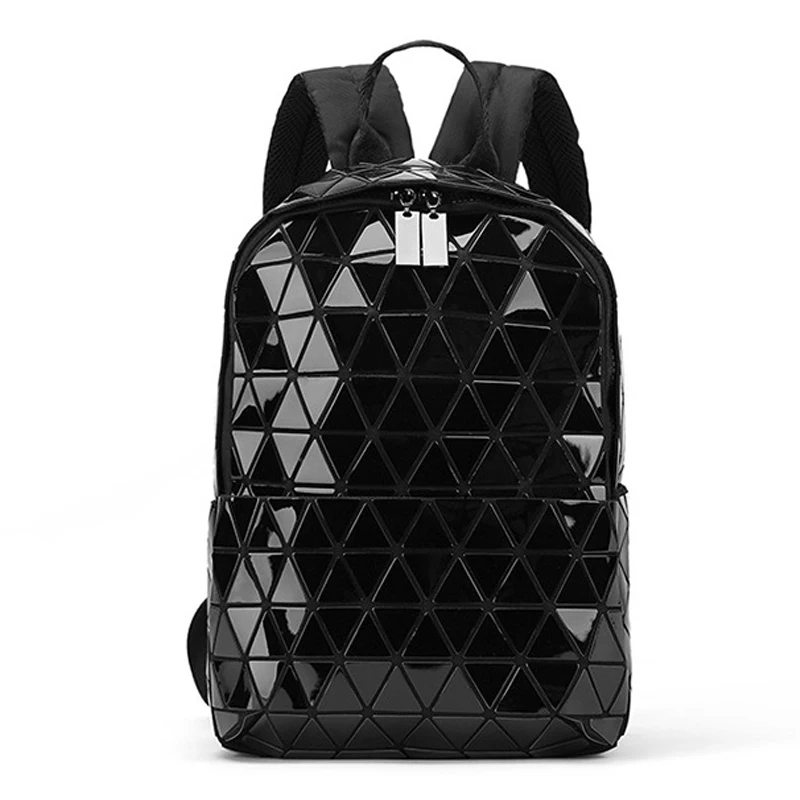 Женский рюкзак, Геометрическая сумка на плечо, школьная сумка для подростков, голограмма, светящиеся рюкзаки, лазерная сумка, рюкзак