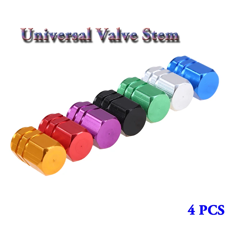 Rhyming Aluminum Alloy Car Valve Stem Wheel Tire Valve Cap Rim Stem Cover Universal For
