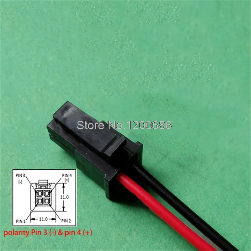 20 Cm 22Awg Molex P/N 43025-0400 4 Pin Molex Micro-Fit 3.0 Cablaggio Cavo Lungo 20 Cm E Pin Di Polarità 3 (-) Pin 4 ()