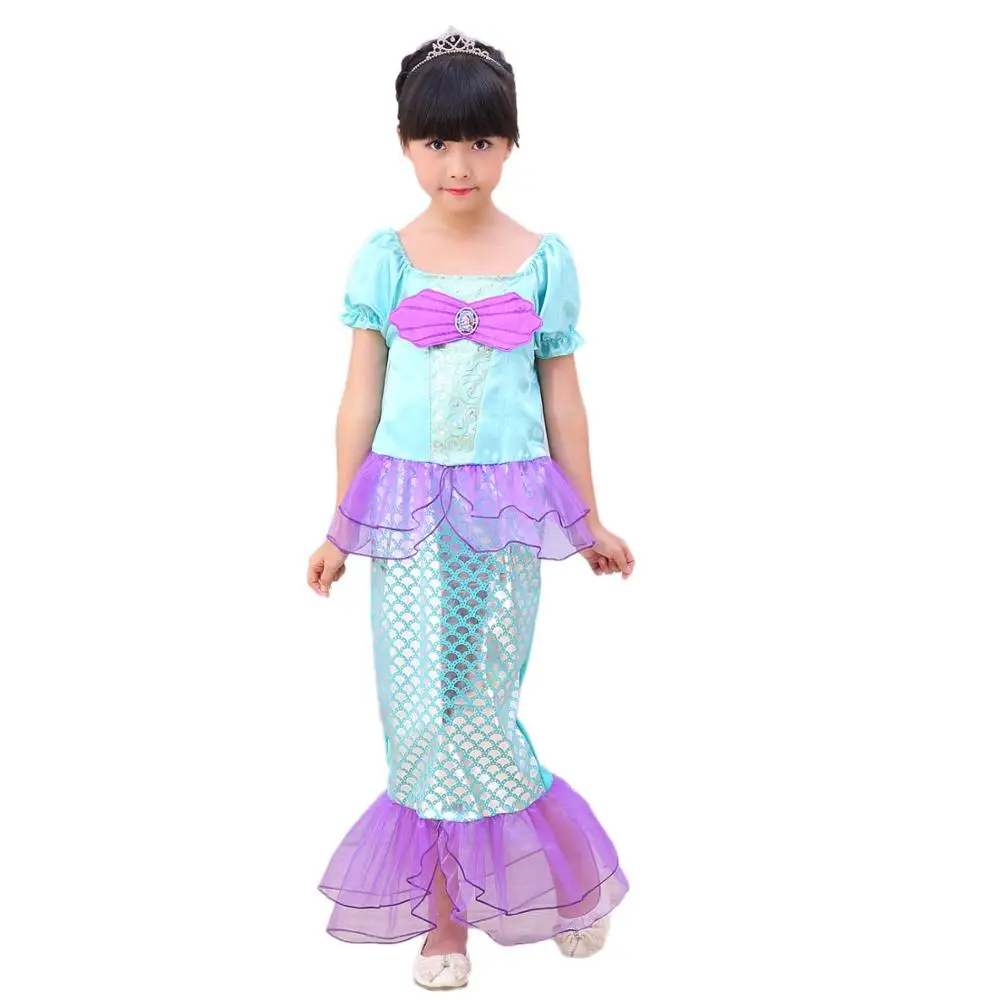 Ребенок девочка русалка юбка, платье принцессы милое платье с русалочкой 3 стиля платья могут быть выбраны в качестве подарка