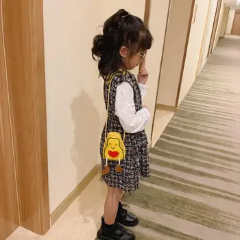 

Hot Sale Handbags Skillful Manufacture Kids Cartoon Cute Avocado Shoulder Messenger Bag PU Leather Casual Small Handbag