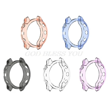

Soft Protective Case Shell Clear TPU Screen Protector for GARMIN Fenix 6S Watch Drop Shipping