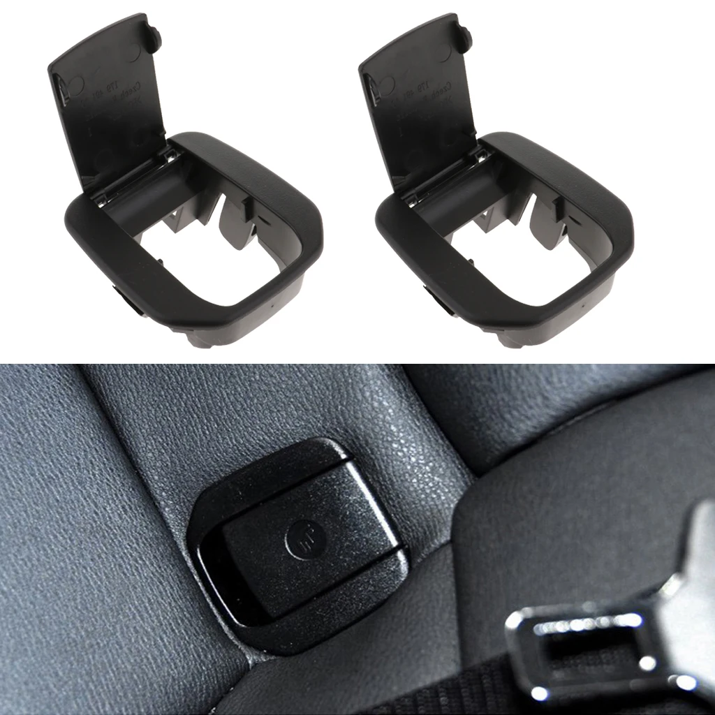 2x Car Rear Seat Hook Isofix Cover Child Restraint for BMW E90 E87 F20 Black