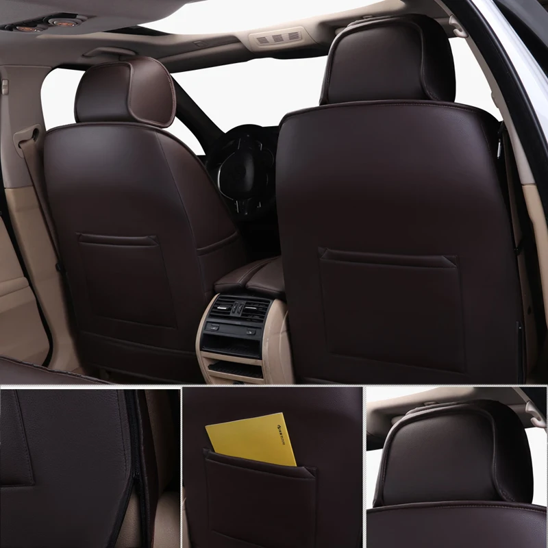 Чехлы AutoDecorun из воловьей кожи на автомобильные сиденья под заказ для Renault Koleos 2017