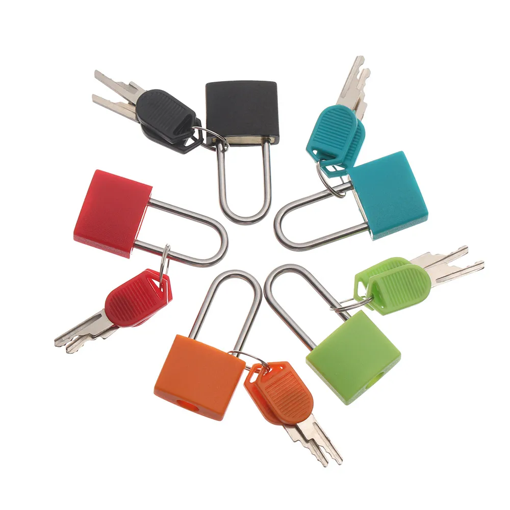 Mini Strong Steel Padlock Travel Luggage Tiny Suitcase Lock with 2 Keys Diary padlock Protector Security Tool | Обустройство дома