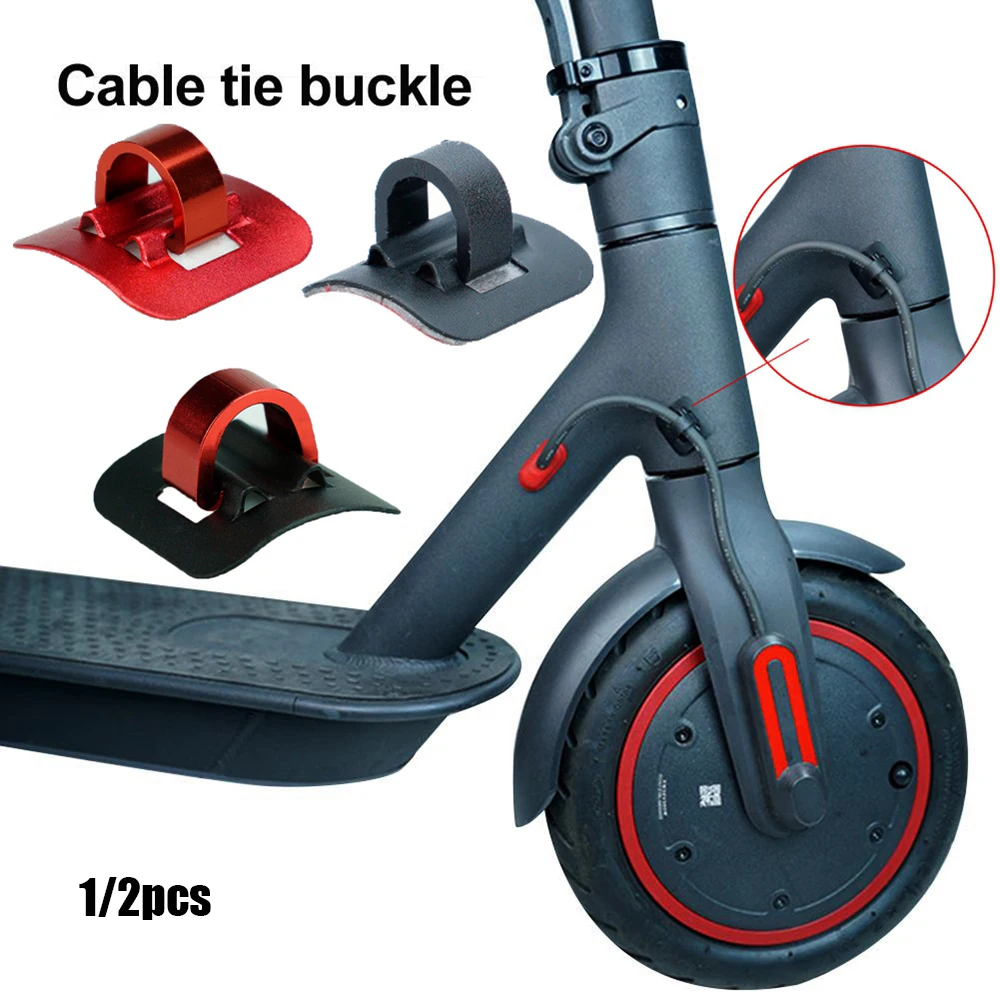 

1/2pcs New Pro Scooter Alloy Cable Tie Buckle Organizer For Xiaomi Mijia M365 Electric Scooter Skateboard Accessories