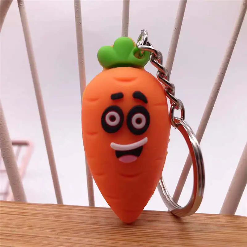 LXJERY 4 стиля мультфильм фрукты морковь брелок «клубника» ананас арбуз женская сумка брелок подарки ювелирные изделия