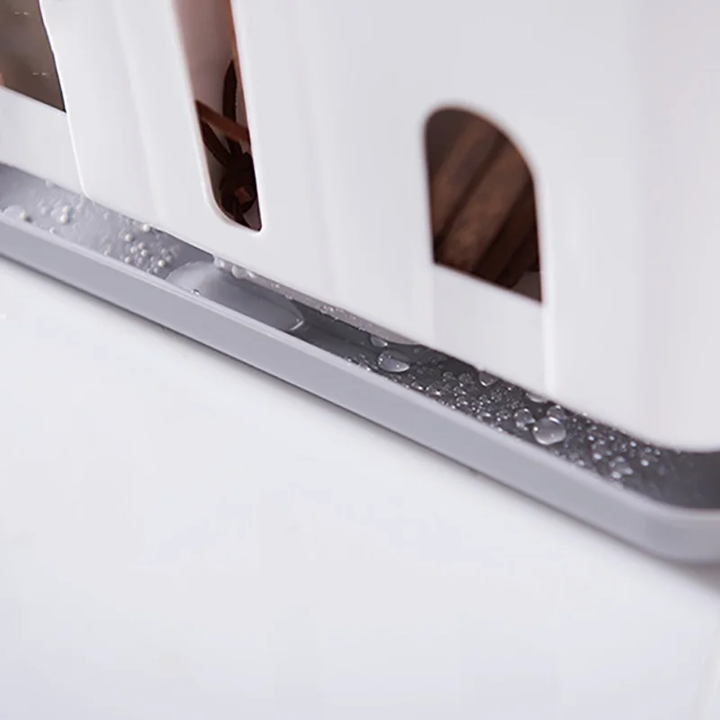 Multifunctional Kitchen Knife Holder Plastic Knife Storage Racks Chopsticks Drain Rack Concise Tableware Storage Rack