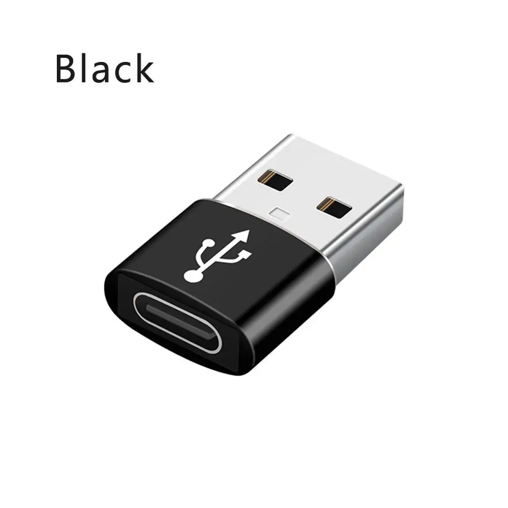 USB 3,0 тип A папа к USB3.1 Тип C гнездовой разъем конвертер адаптер USB к type-c зарядка передача данных Совместимость с OTG - Цвет: Черный