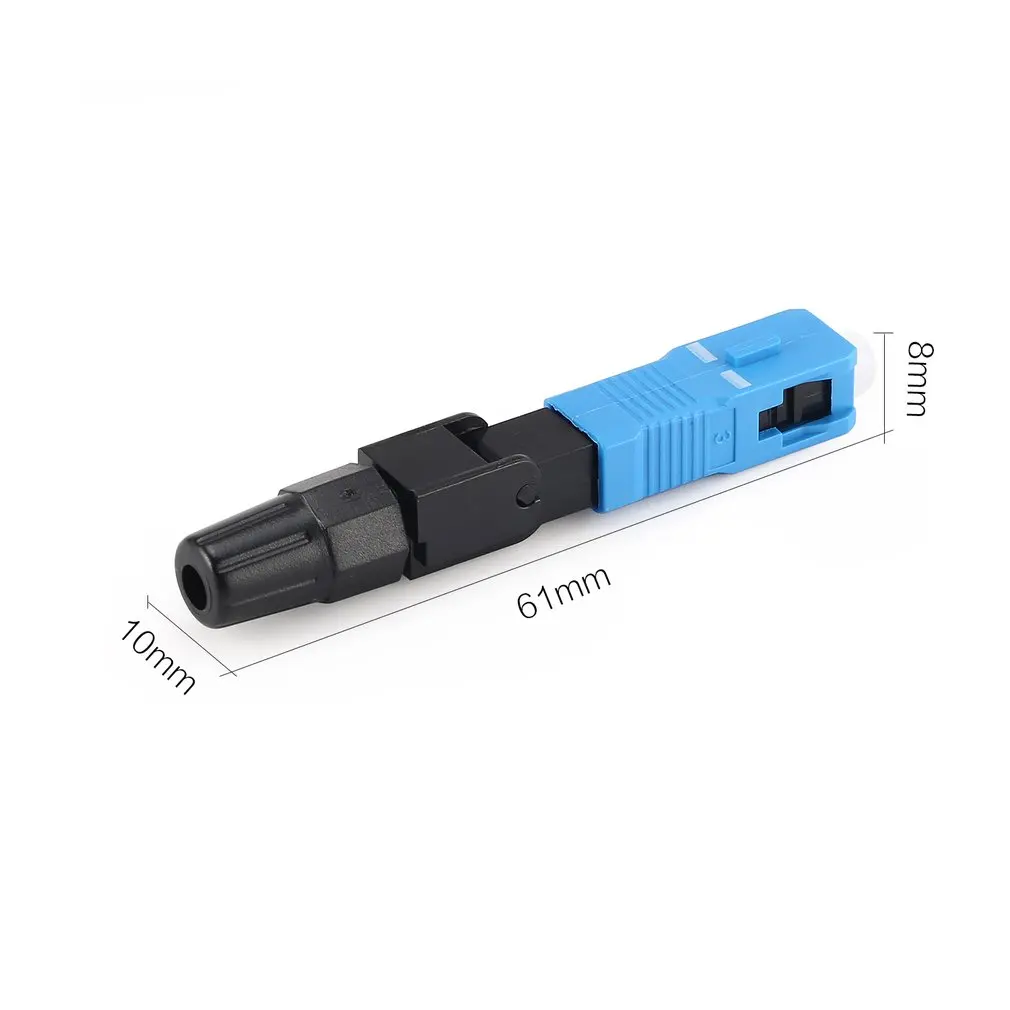 10 шт. SC/UPC Волоконно-оптический разъем FTTH, встроенный одиночный режим сборки волоконно-оптический Быстрый разъем