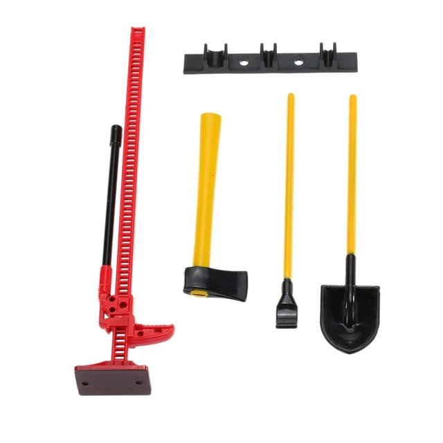 1Set Luggage Rack Winch Shovel Fuel Tank Ax Decoration for Rc Model Cars Spare Parts Simulation Climbing Car Scx10 D90 5