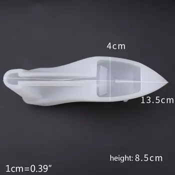 

Crystal Epoxy Resin Mold High Heels Casting Silicone Mould DIY Craft Making Tool 634D