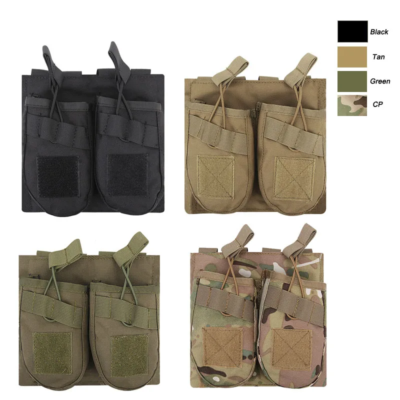 Страйкбол шестерни Molle штурмовой боевой мешок жилет быстро картриджи Перевозчик патроны держатель Тактический Магнитный двойной тройной AK подсумок