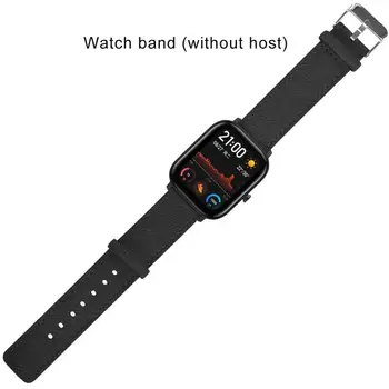

Fashionable Personality Watchband Wrist Strap Universal Leather Retro Flat Strap For Amazfit Gts Watch