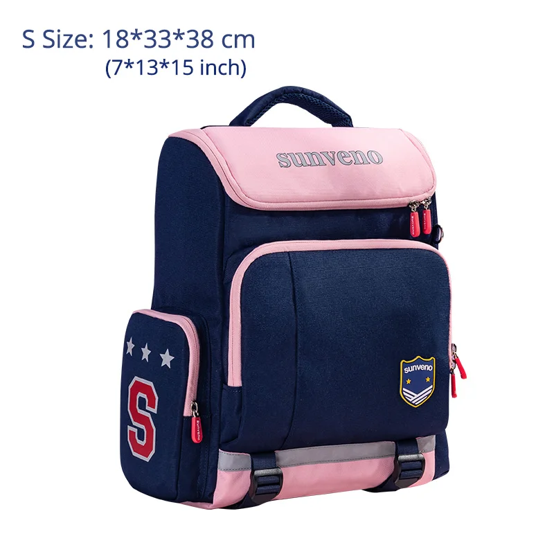 Blue Pink S size Sunveno школьный рюкзак, Детская сумка, начальная школьная сумка, начальная Водонепроницаемая детская школьная сумка для девочек/мальчиков - Цвет: Blue Pink S size