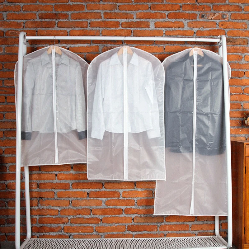 2pcs Transparent Jacket Dust Cover Bag Clear Protection Bags Waterproof Clothing Storage Protector | Дом и сад