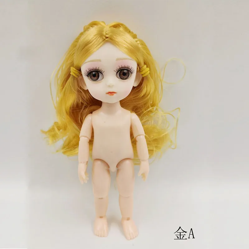 15 см, 1 шт., куклы для девочек, 13 шарниров, BJD кукла, игрушки с 3D глазом, детский подарок, детские игрушки для девочек, прекрасная принцесса, тело, телесное - Цвет: 1