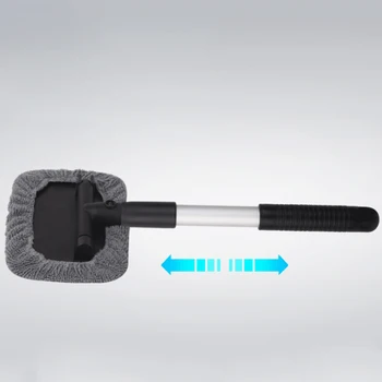 

Car Front Windshield Glass Defogging Brush Water Flow Windows Squeegee Telescoping Handle Car Care Tool Dust Cleaning Tools