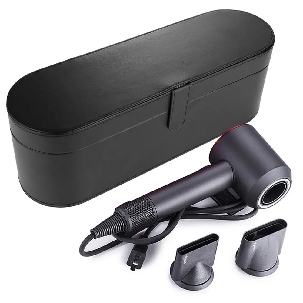 Dyson Portable Storage Case Organizer Sensico Magnetic PU Leather Flip Hard Box Travel Case for Dyson Supersonic Hair Dryer