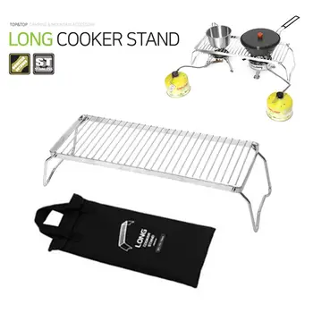 

Portable Camping Grill Compact Mini Stainless Steel Campfire Charcoal Gas BBQ Grill Rack for Backpacking Hiking Picnics Fishing